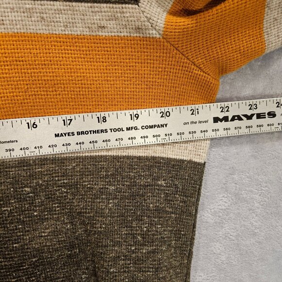 American Eagle Thermal Shirt Mens M Henley Long Sleeve Waffle Knit gorpcore work - Picture 7 of 15